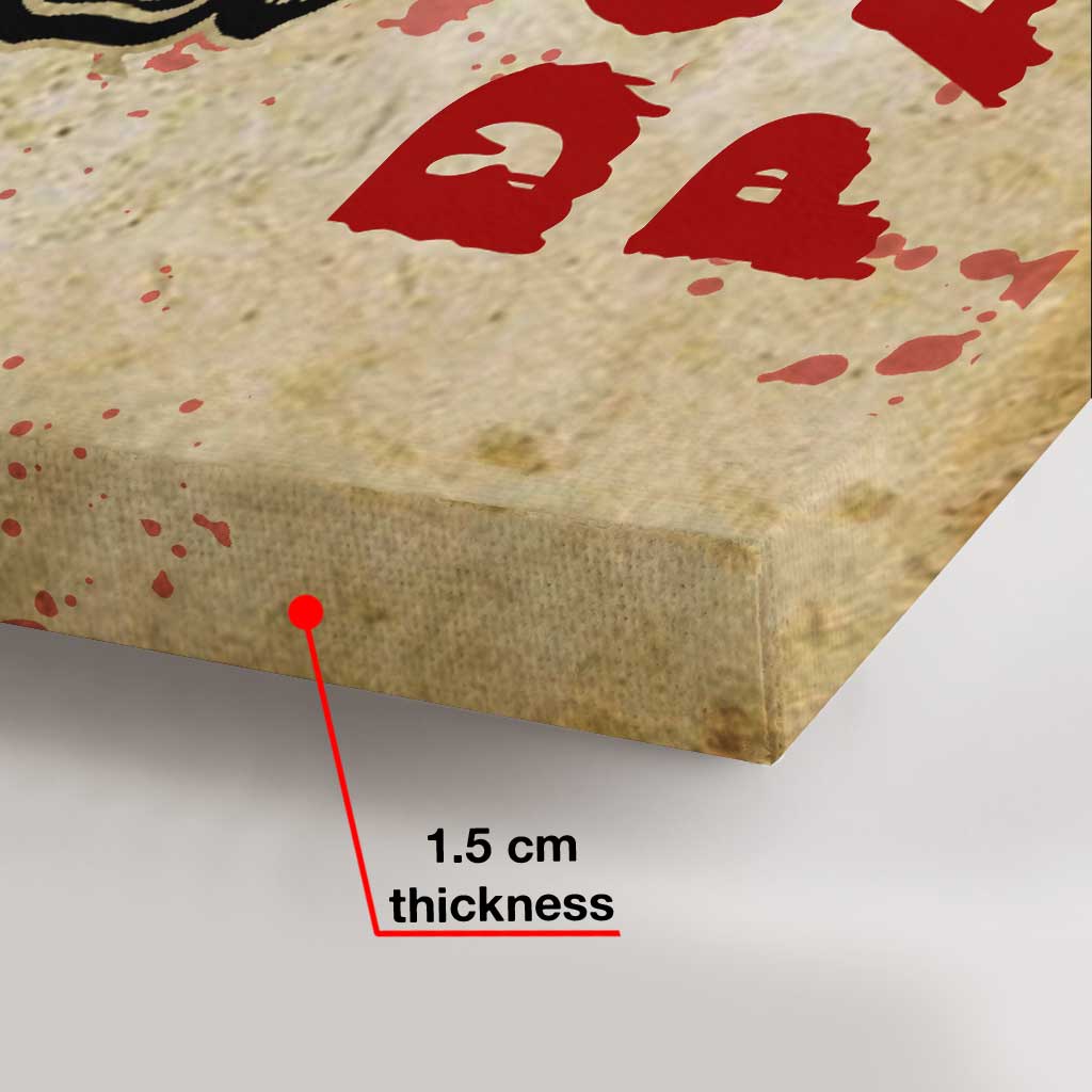 Jusqu'à ce que notre meurtre insoluble nous sépare - Toile et affiche personnalisées pour couple à l'Halloween