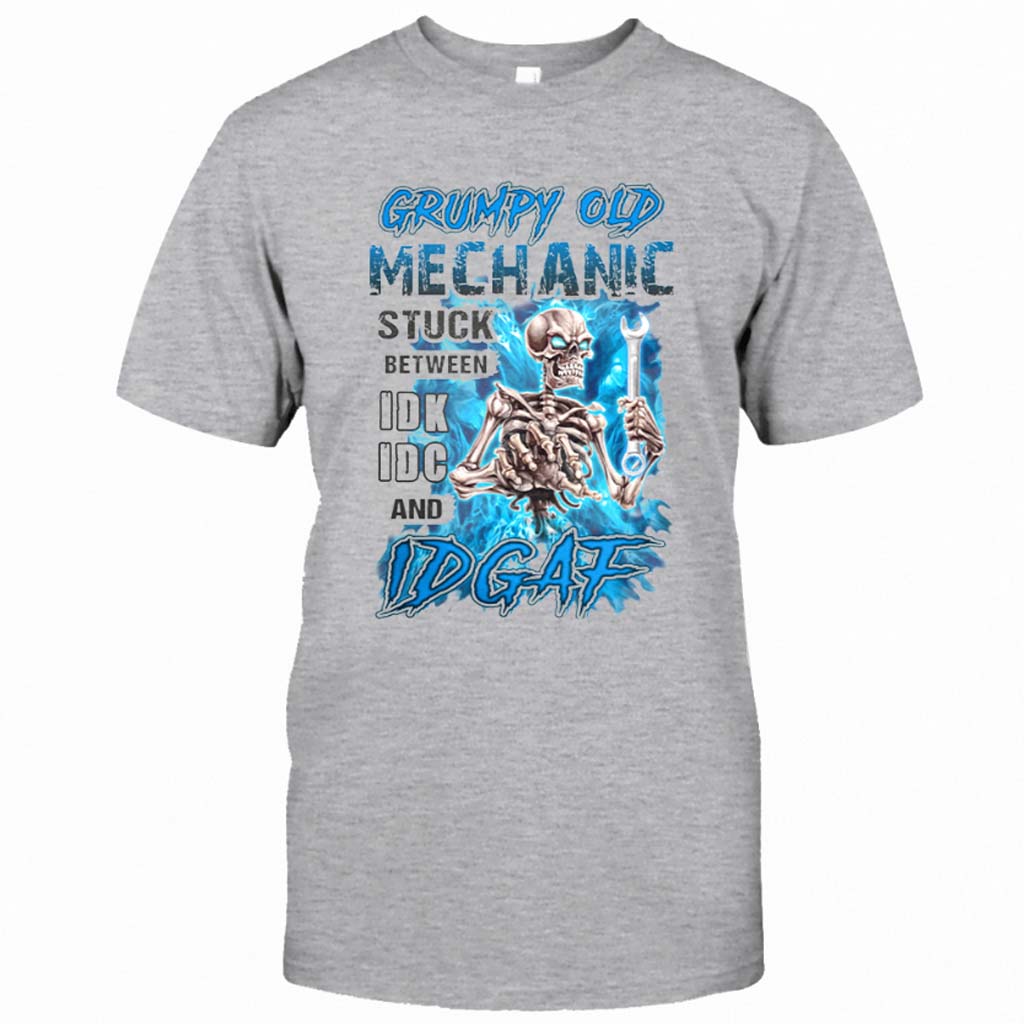 T-shirt et sweat à capuche « Grumpy Old Mechanic » (112021)