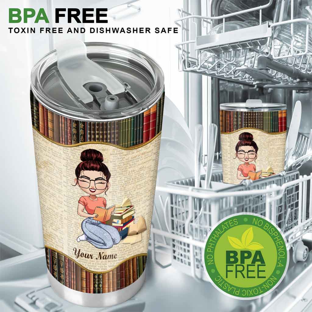 Juste une fille - Gobelet en forme de livre personnalisé