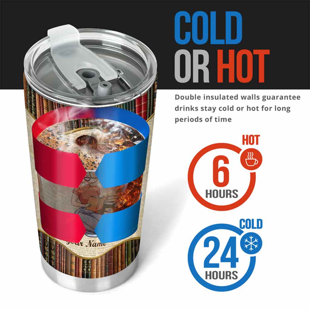 Juste une fille - Gobelet en forme de livre personnalisé