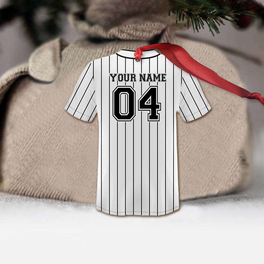 Amateurs de baseball - Ornement de Noël personnalisé (Impression recto verso)