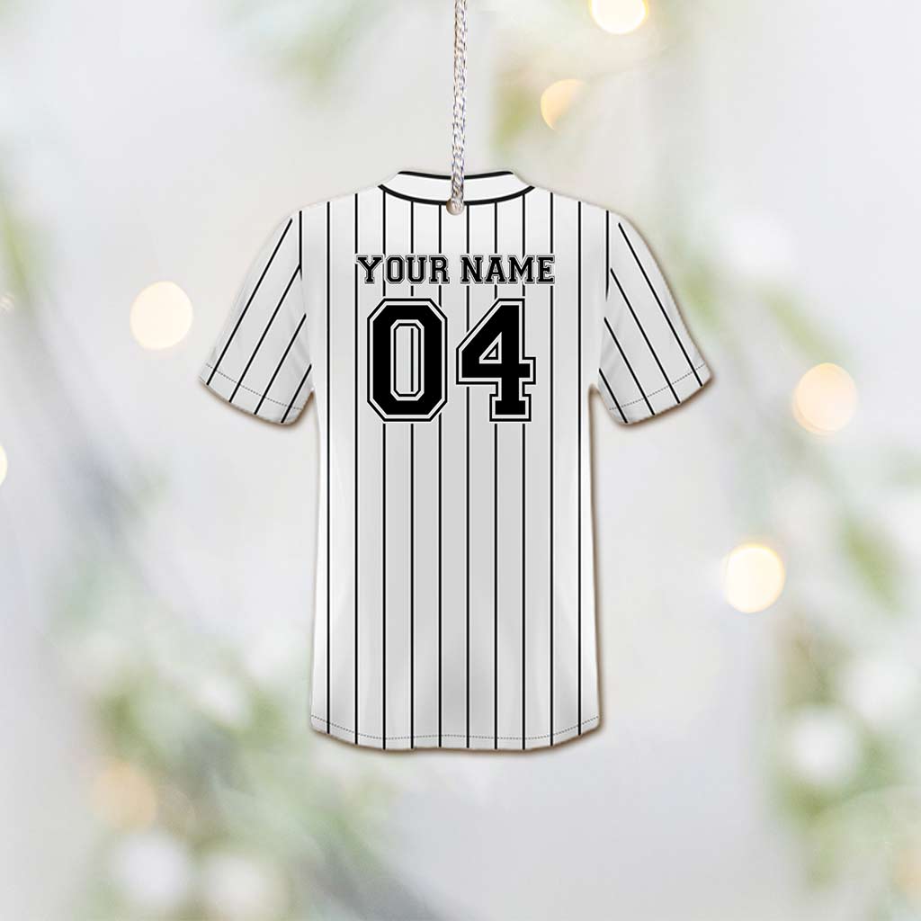 Amateurs de baseball - Ornement de Noël personnalisé (Impression recto verso)