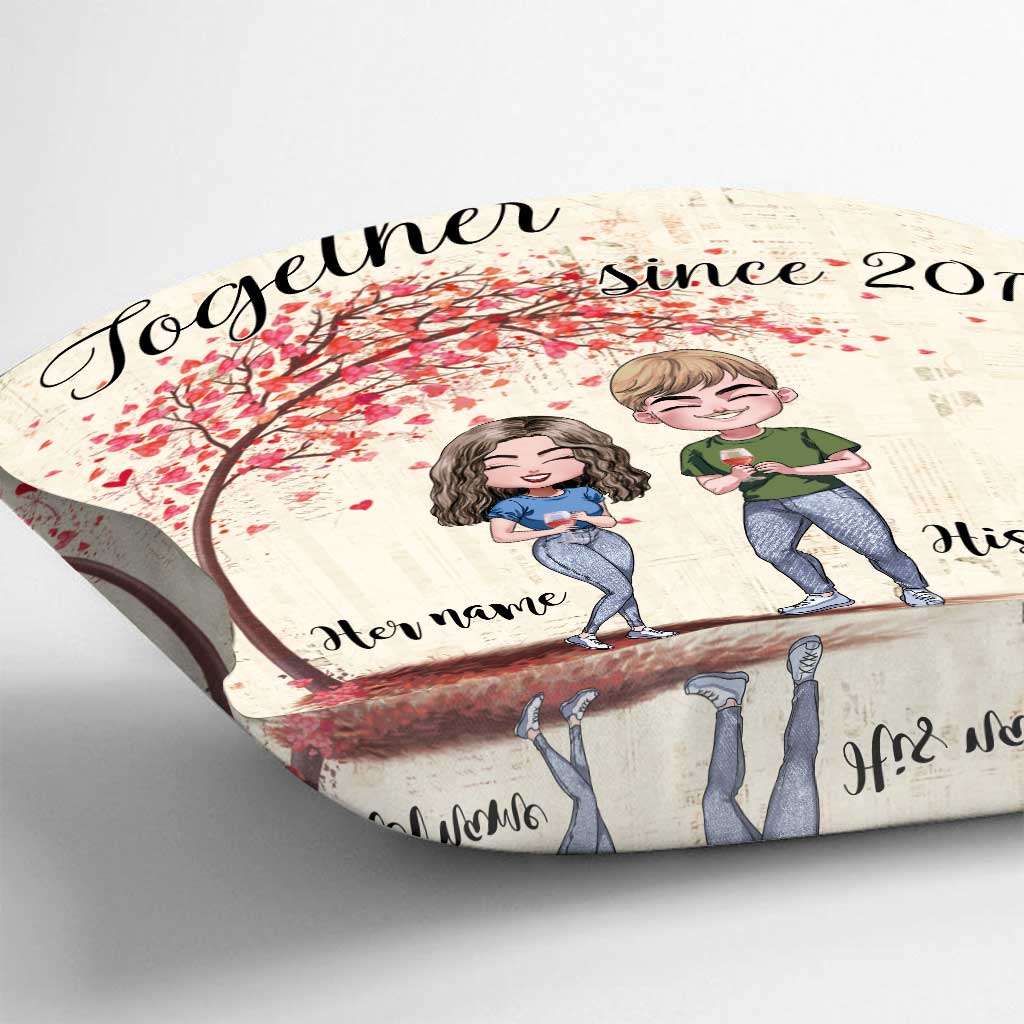 Ensemble - Coussin décoratif personnalisé pour couple