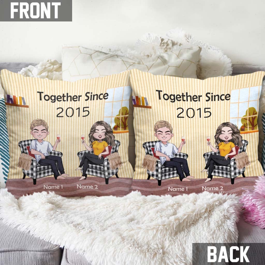 Ensemble depuis le couple - Coussin décoratif personnalisé