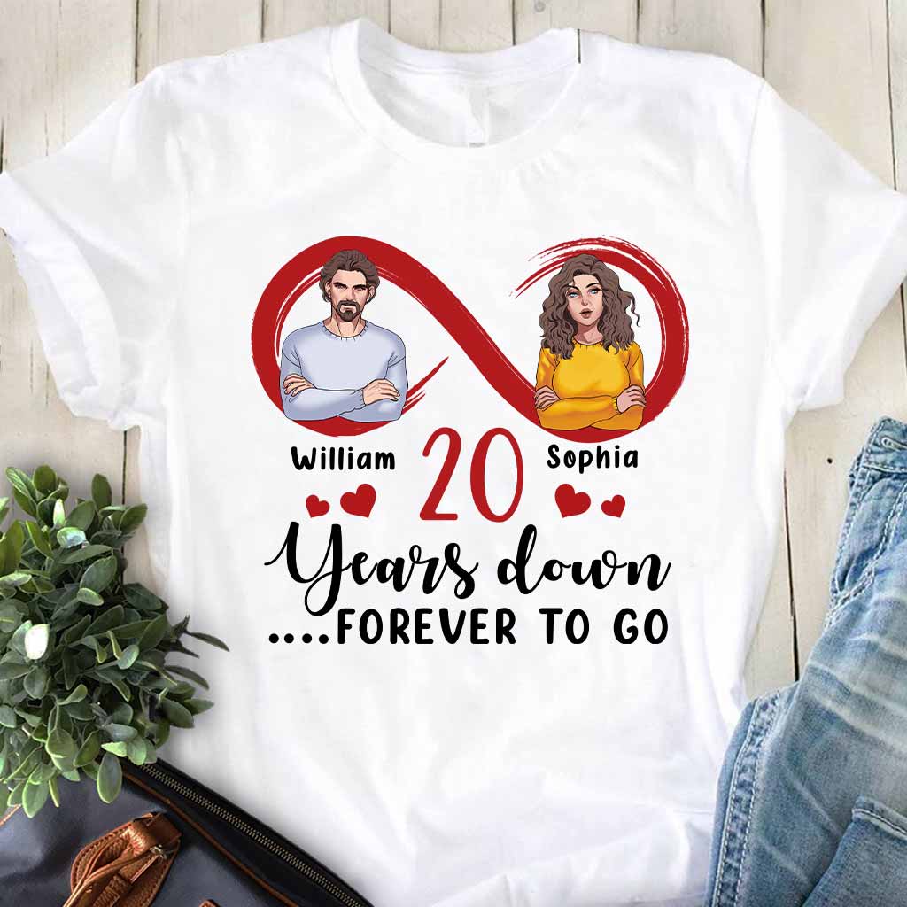 Pour toujours ensemble - T-shirt et sweat à capuche personnalisés pour couples