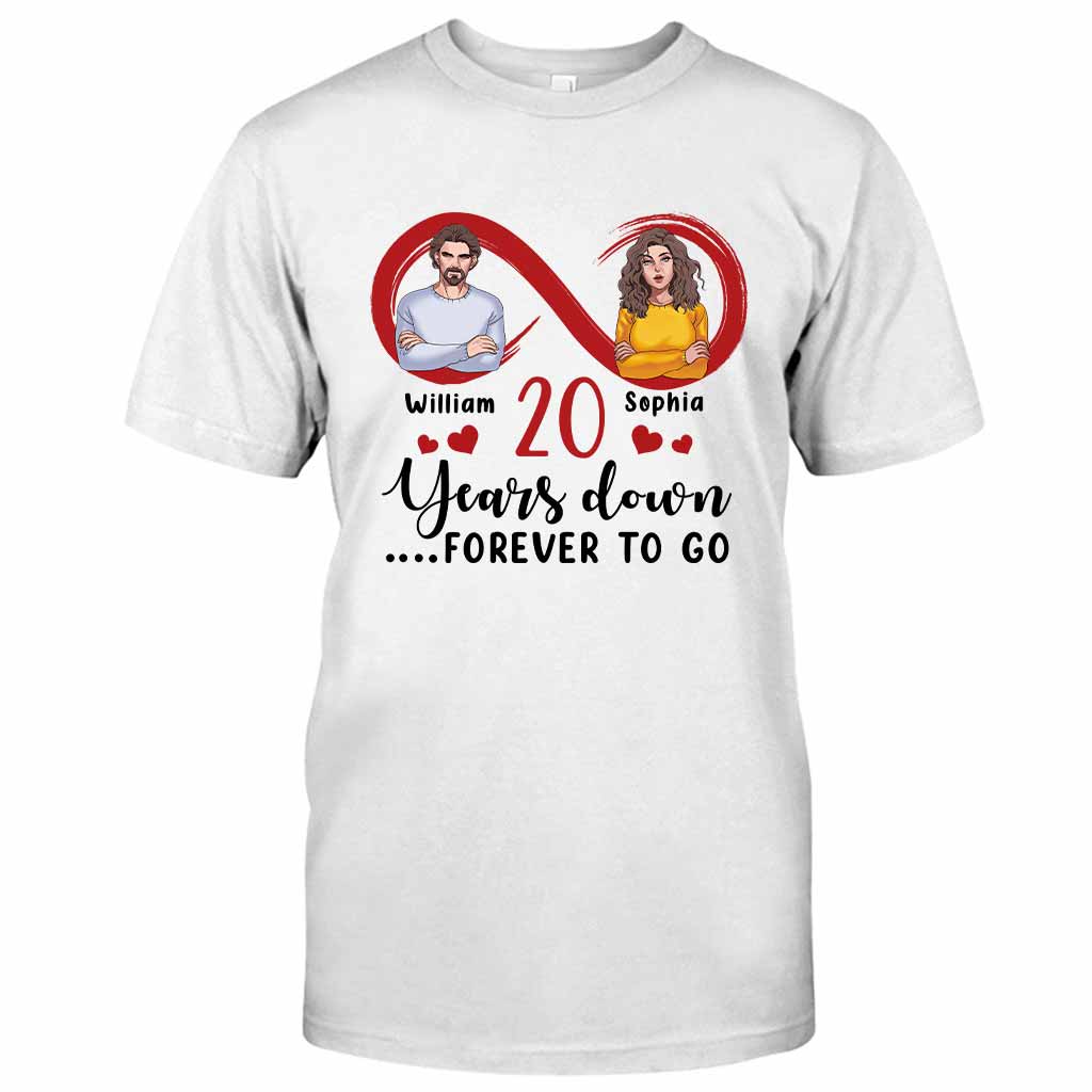 Pour toujours ensemble - T-shirt et sweat à capuche personnalisés pour couples