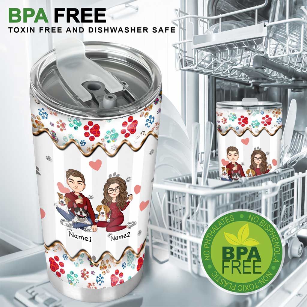 Toi, moi et le chien - Gobelet personnalisé pour chien