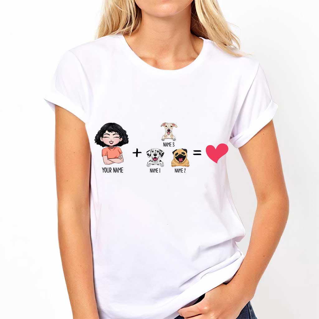 Moi avec les chiens - T-shirt et sweat à capuche personnalisés pour chiens