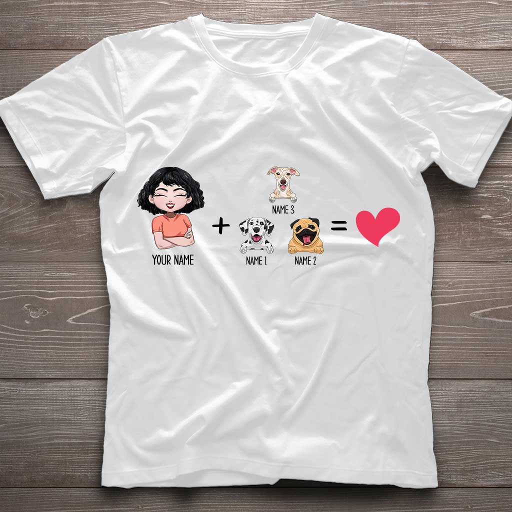 Moi avec les chiens - T-shirt et sweat à capuche personnalisés pour chiens