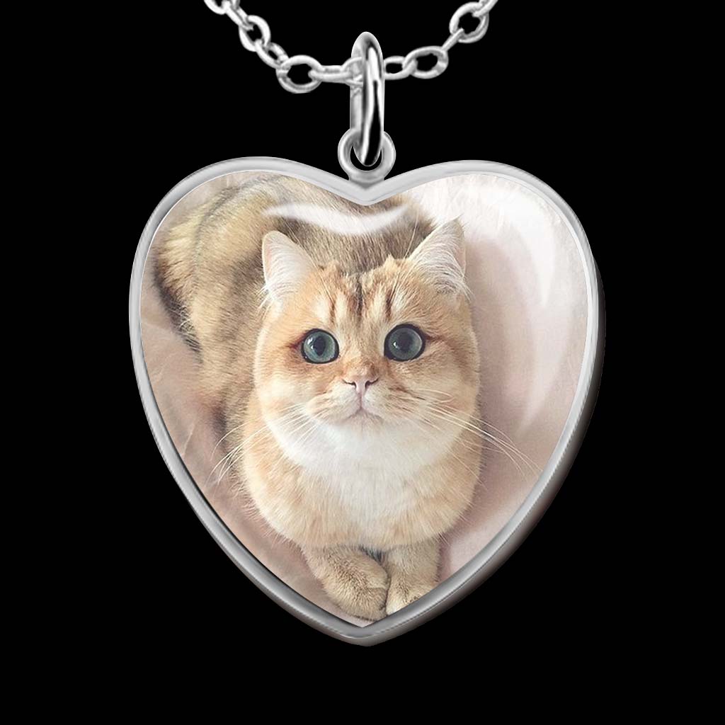 Ne pleure pas pour moi, maman - Collier pendentif chat en forme de cœur personnalisé pour la fête des mères