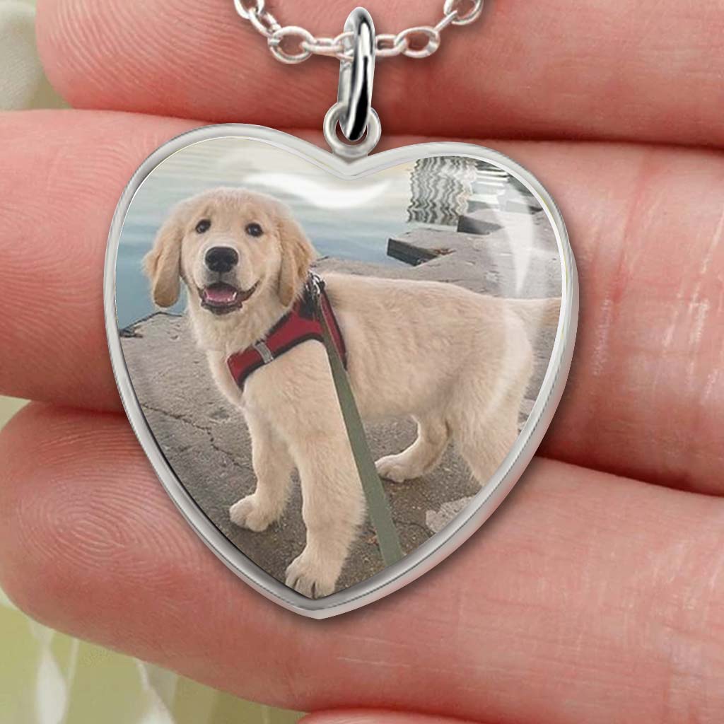 Ne pleure pas pour moi, maman - Collier pendentif cœur de chien personnalisé pour la fête des mères