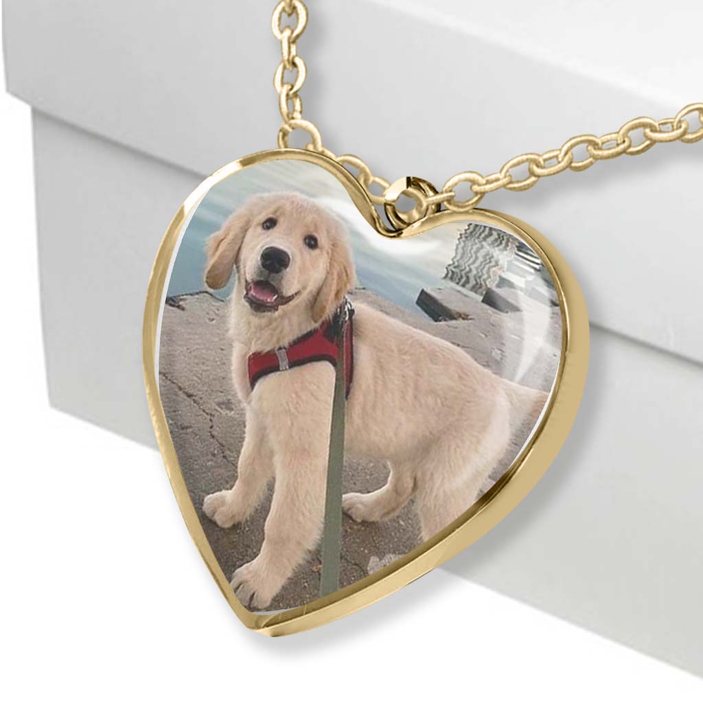 Ne pleure pas pour moi, maman - Collier pendentif cœur de chien personnalisé pour la fête des mères