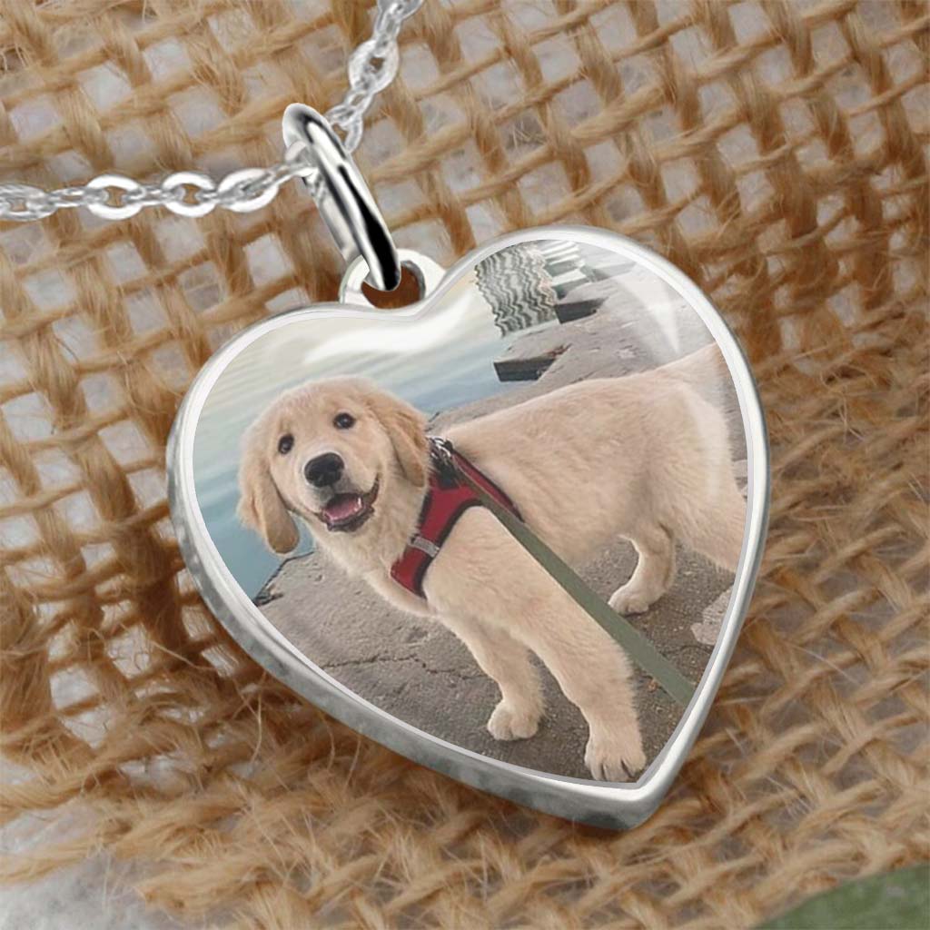 Ne pleure pas pour moi, maman - Collier pendentif cœur de chien personnalisé pour la fête des mères