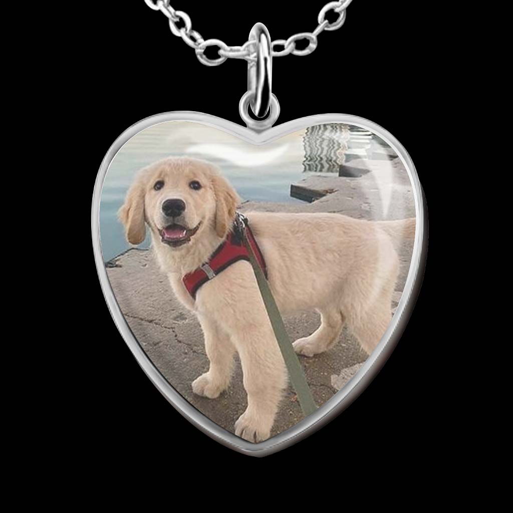 Ne pleure pas pour moi, maman - Collier pendentif cœur de chien personnalisé pour la fête des mères