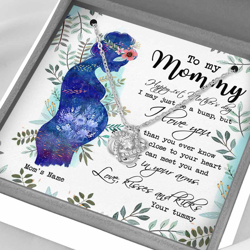 Collier nœud d'amour personnalisé pour la première fête des mères : un cadeau symbolique