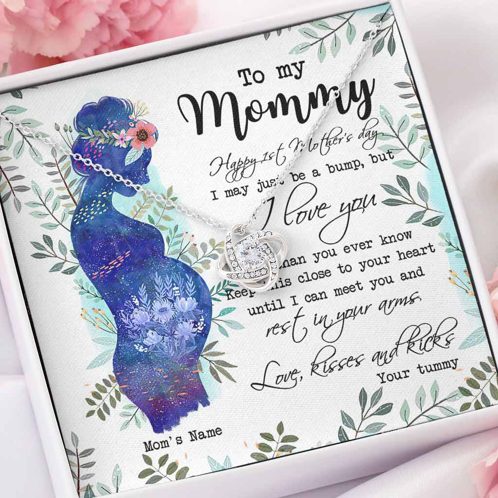 Collier nœud d'amour personnalisé pour la première fête des mères : un cadeau symbolique