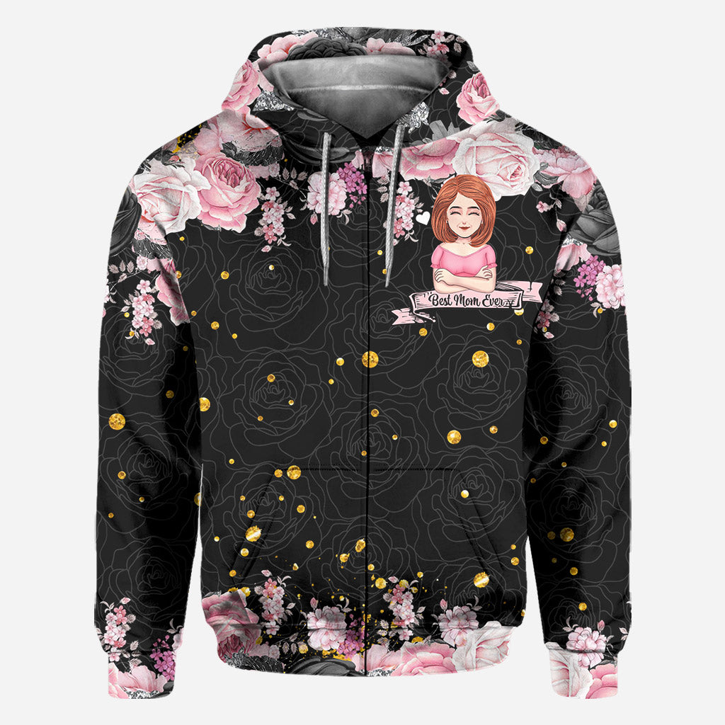 Meilleure maman du monde - T-shirt et sweat à capuche personnalisés pour la fête des mères.