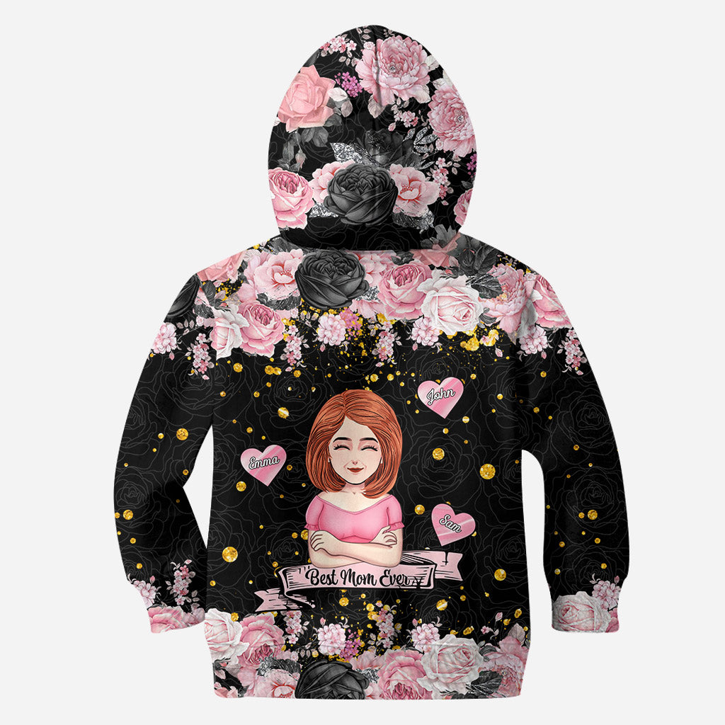 Meilleure maman du monde - T-shirt et sweat à capuche personnalisés pour la fête des mères.