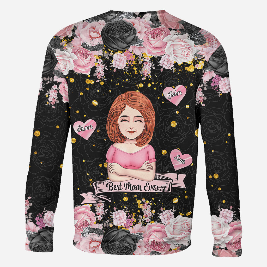 Meilleure maman du monde - T-shirt et sweat à capuche personnalisés pour la fête des mères.
