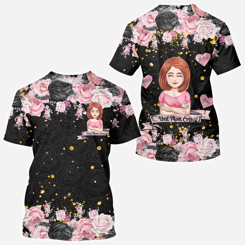 Meilleure maman du monde - T-shirt et sweat à capuche personnalisés pour la fête des mères.