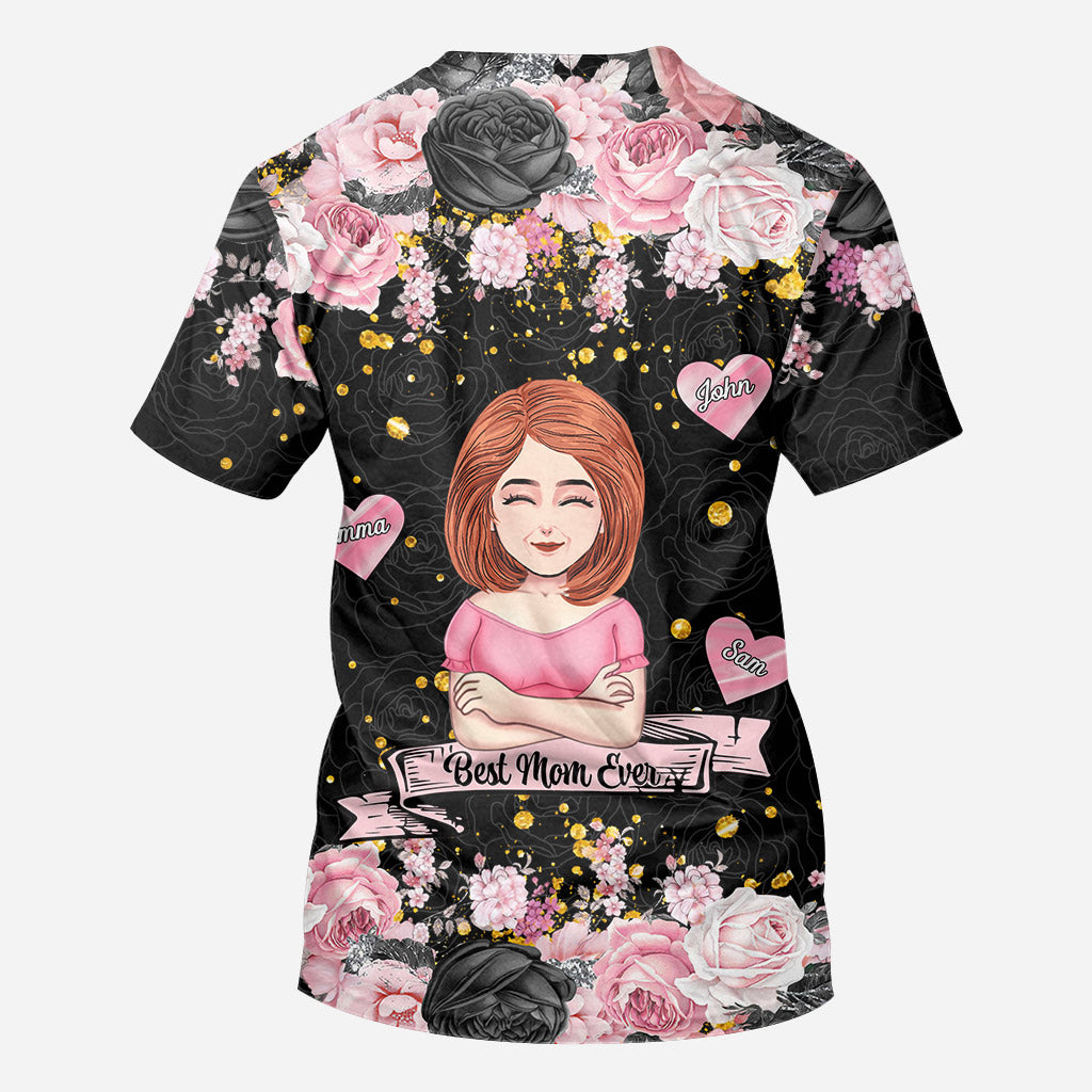 Meilleure maman du monde - T-shirt et sweat à capuche personnalisés pour la fête des mères.