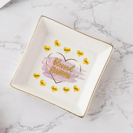 Grand-mère bénie - Cadeau pour maman, grand-mère - Porte-bijoux personnalisé