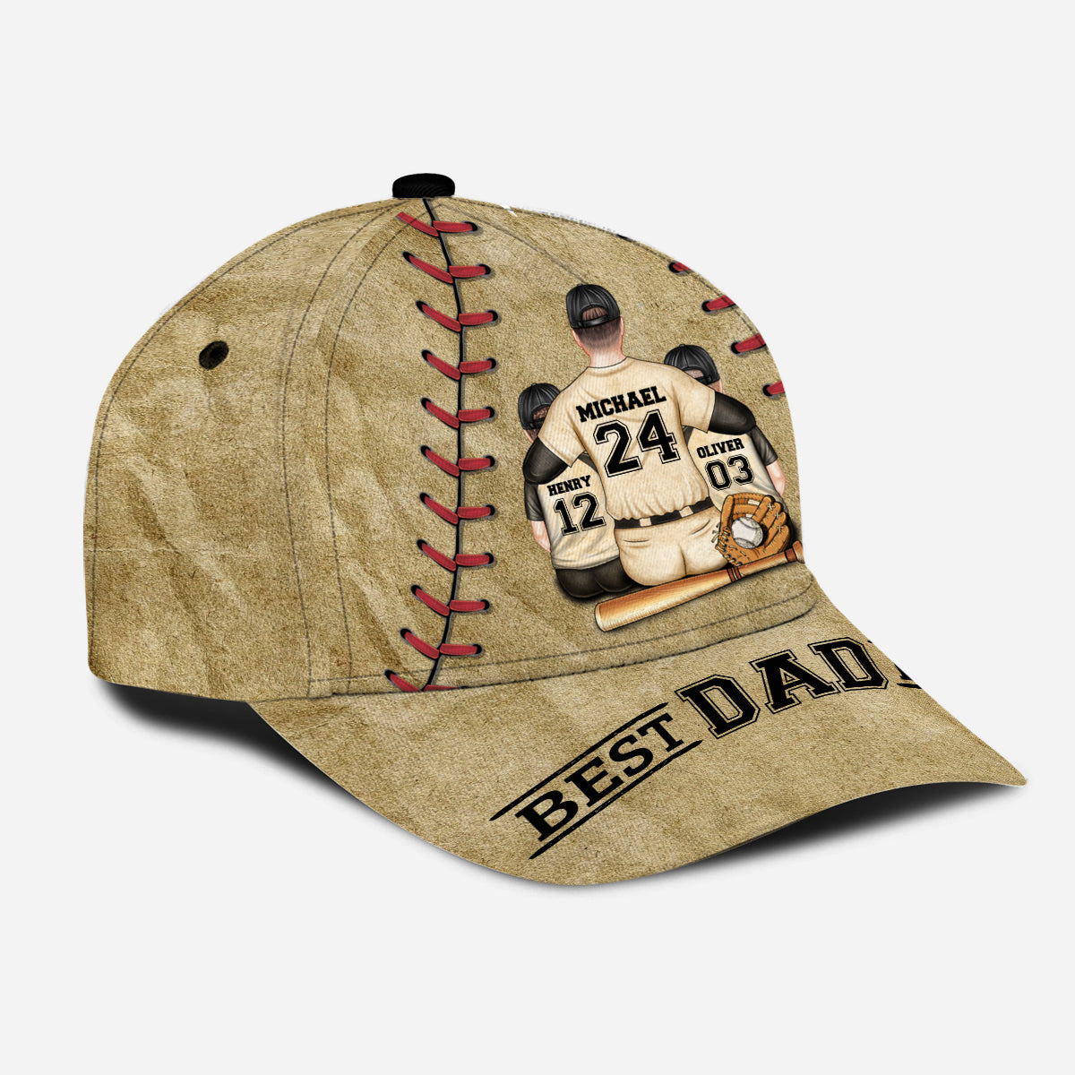 Meilleur papa du monde - Casquette de baseball classique personnalisée