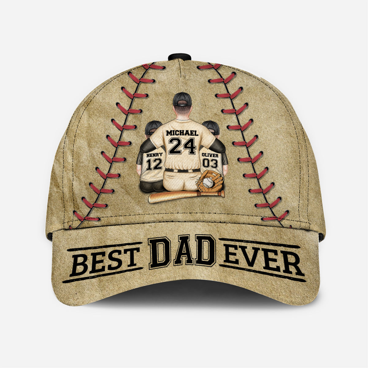 Meilleur papa du monde - Casquette de baseball classique personnalisée