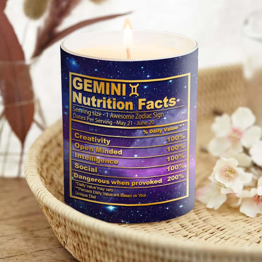 Ne sous-estimez jamais une légende - Bougie horoscope personnalisée avec couvercle en bois