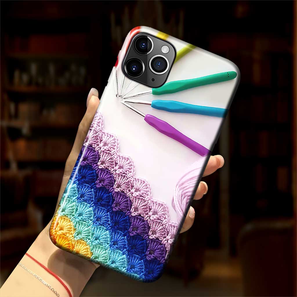 Coque de téléphone imprimée avec motif tricot 3D 062021