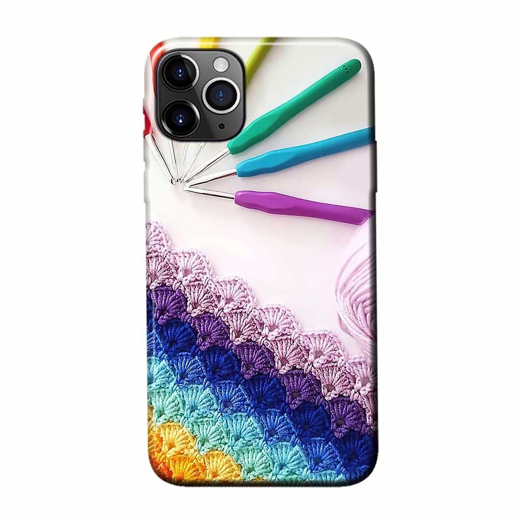 Coque de téléphone imprimée avec motif tricot 3D 062021