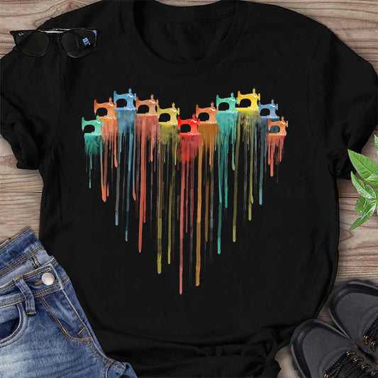 T-shirt et sweat à capuche « J’adore coudre » 062021