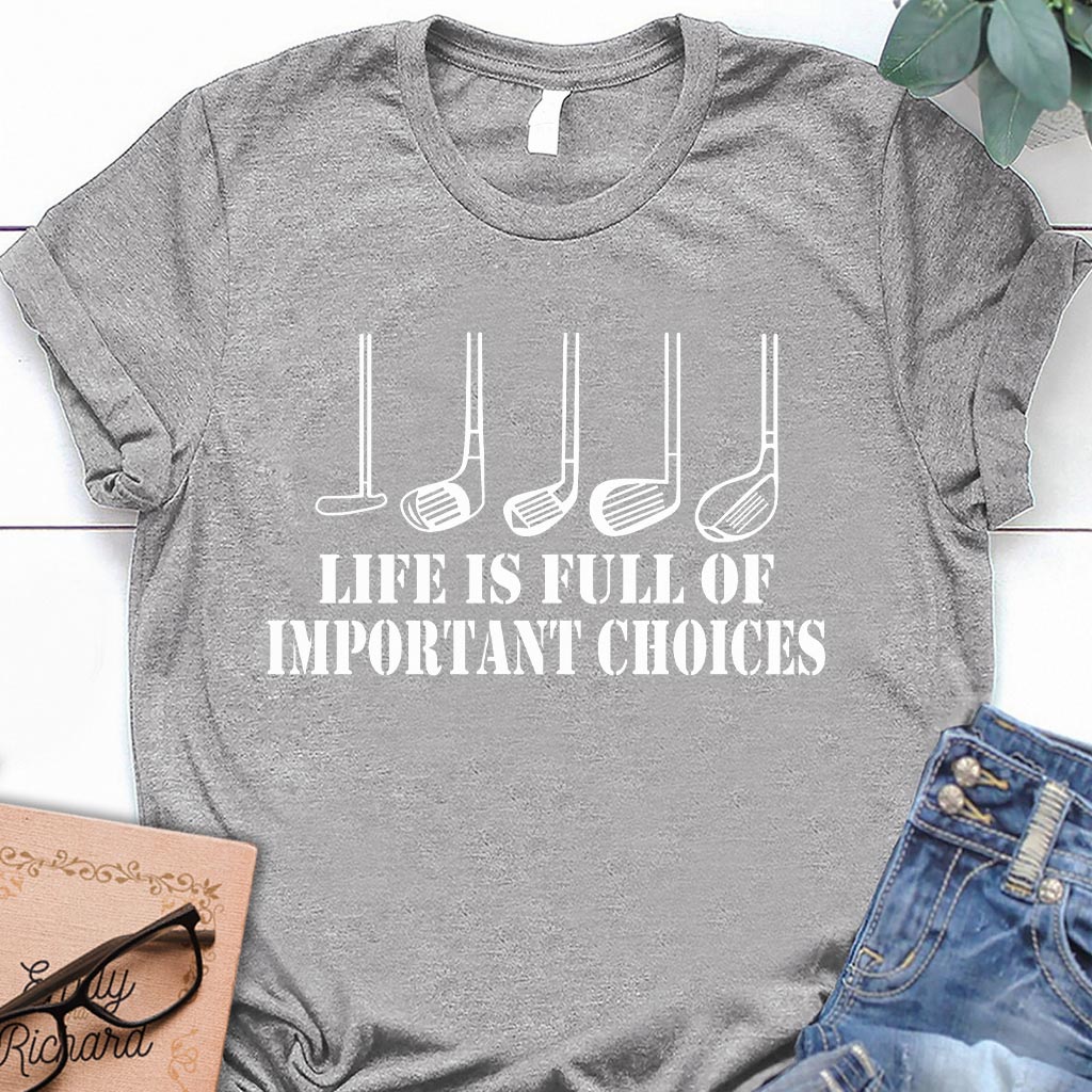 La vie est pleine - T-shirt et sweat à capuche de golf 062021