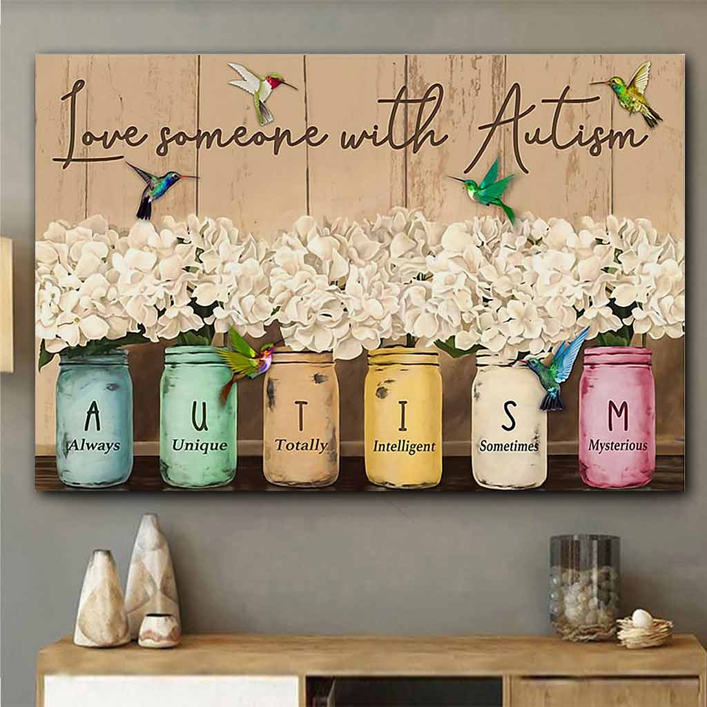 Love Someone With Autism - Autism Awareness Poster 062021