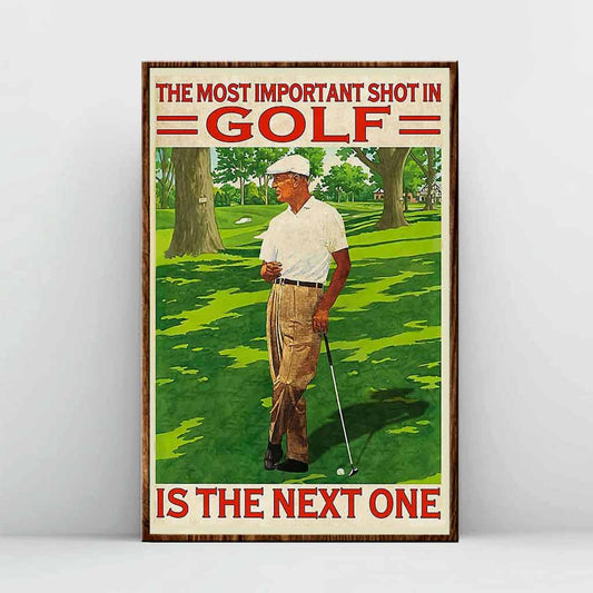 Le plus important - Affiche de golf 062021