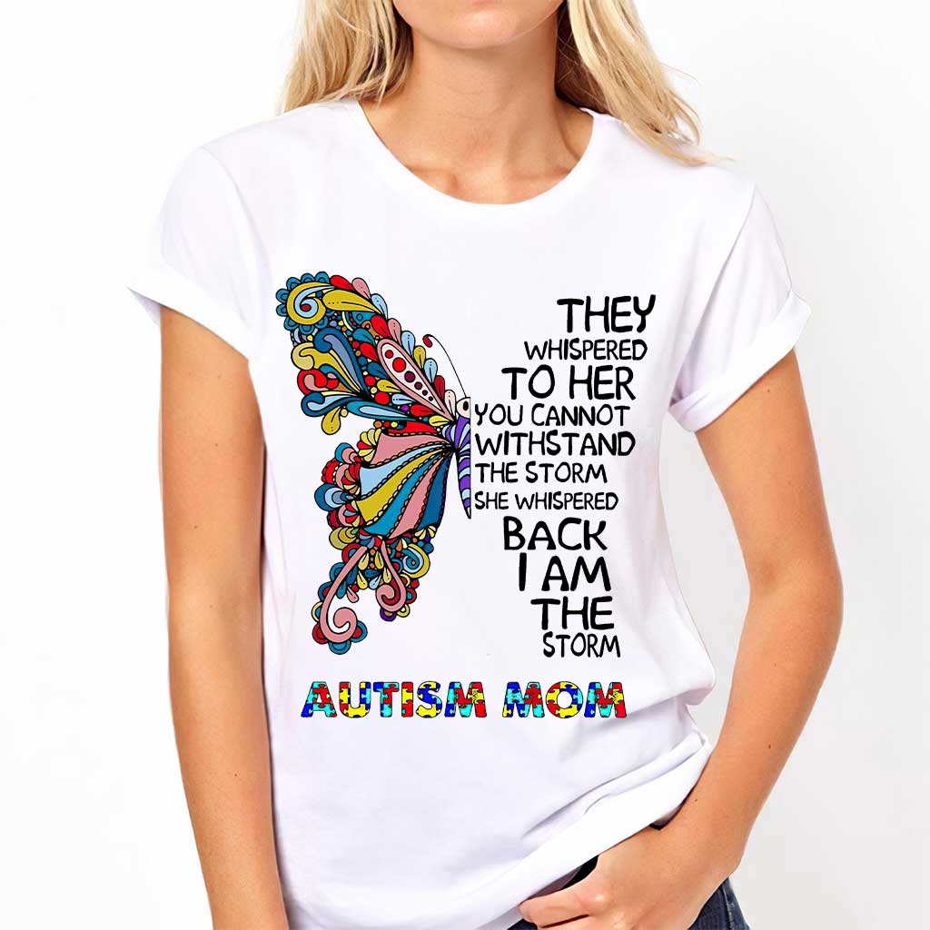 They Whispered To Her - Autism Awareness T-shirt And Hoodie 062021