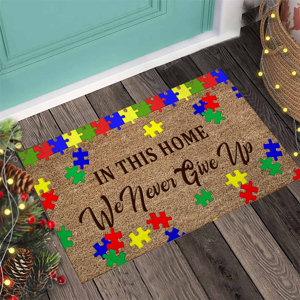 In This House - Autism Awareness Doormat 062021