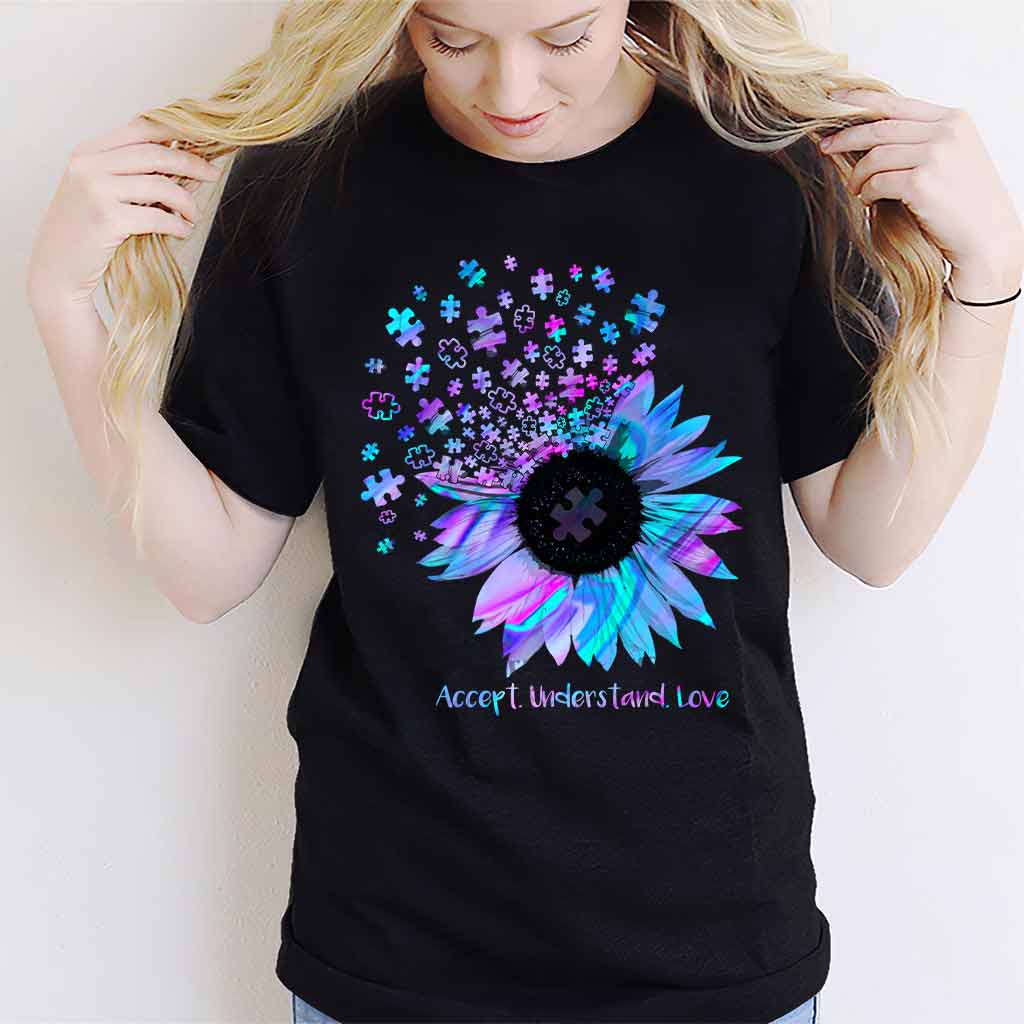 Accept Understand Love - Autism Awareness T-shirt And Hoodie 062021
