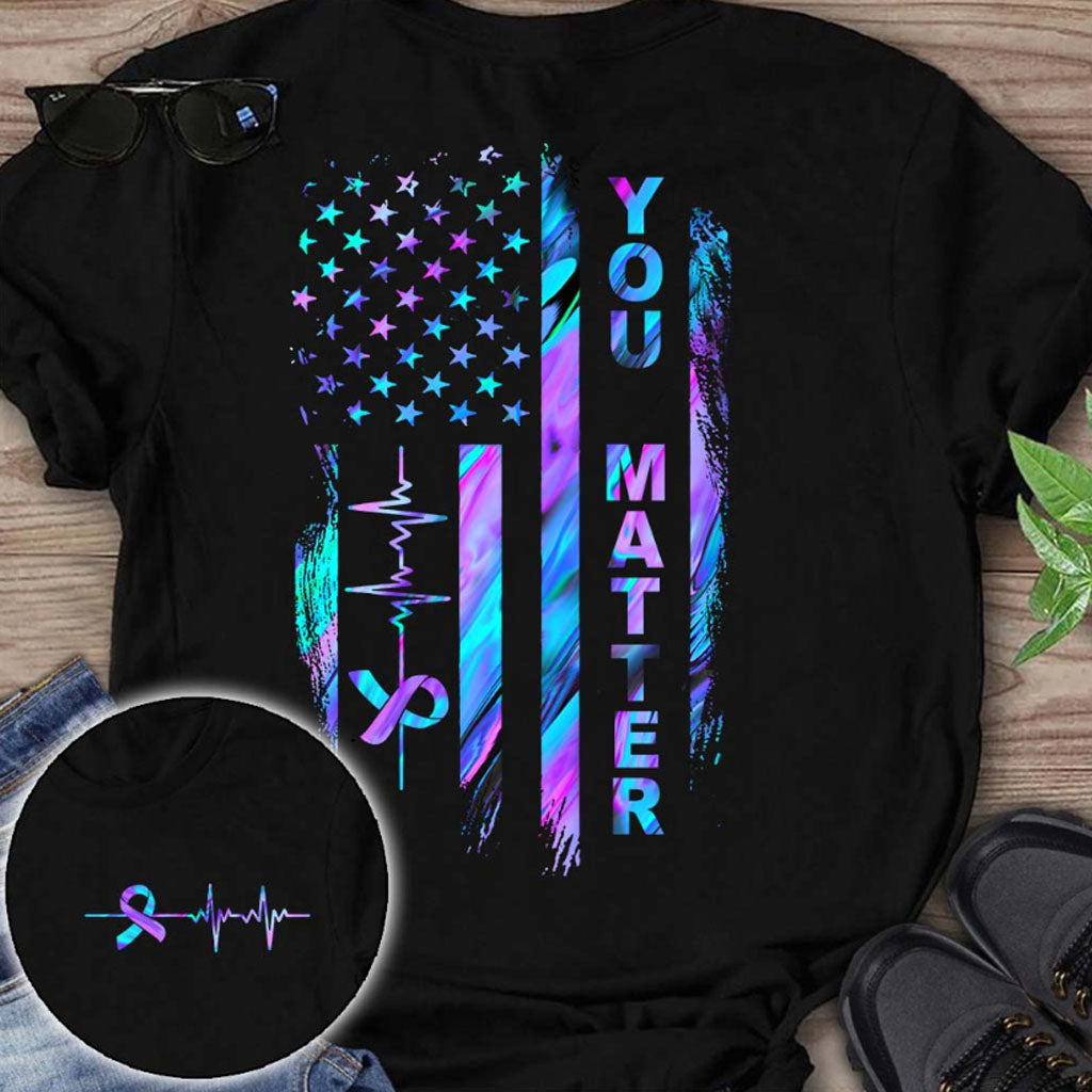T-shirt et sweat à capuche avec drapeau de prévention du suicide 062021