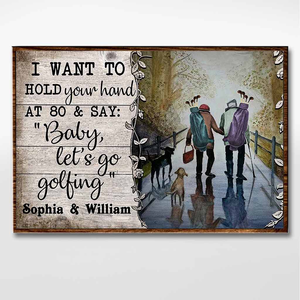 Bébé, allons-y ! - Affiche personnalisée de golf 062021