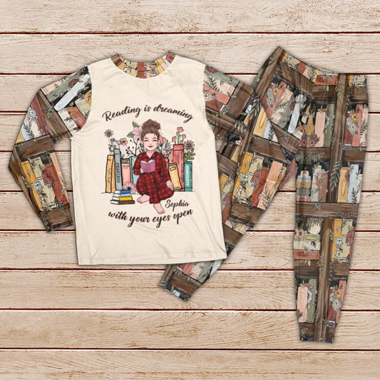 Ensemble pyjama personnalisé « À chaque fois que vous ouvrez un livre »