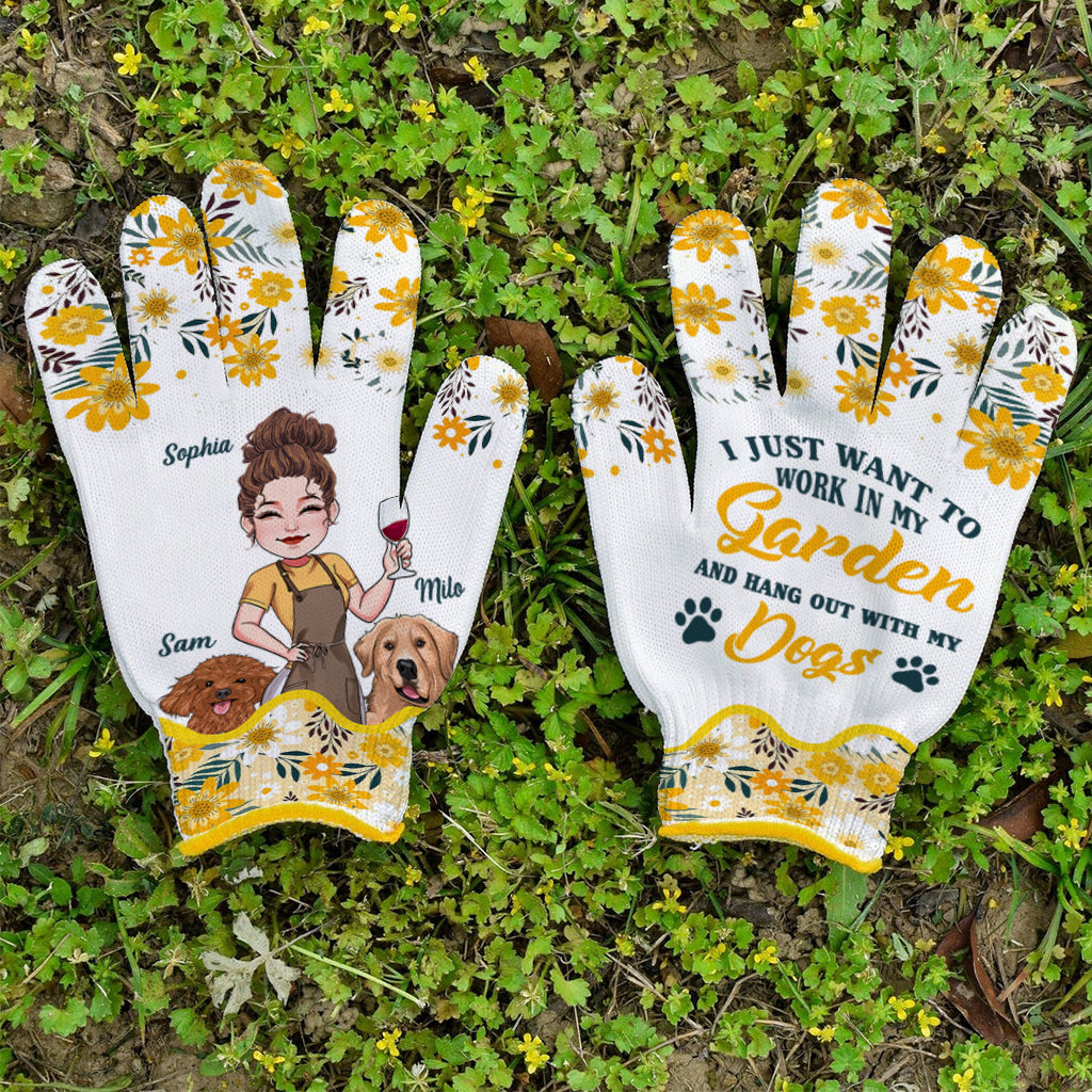 Je veux juste jardiner et me détendre - Gants de jardinage personnalisés