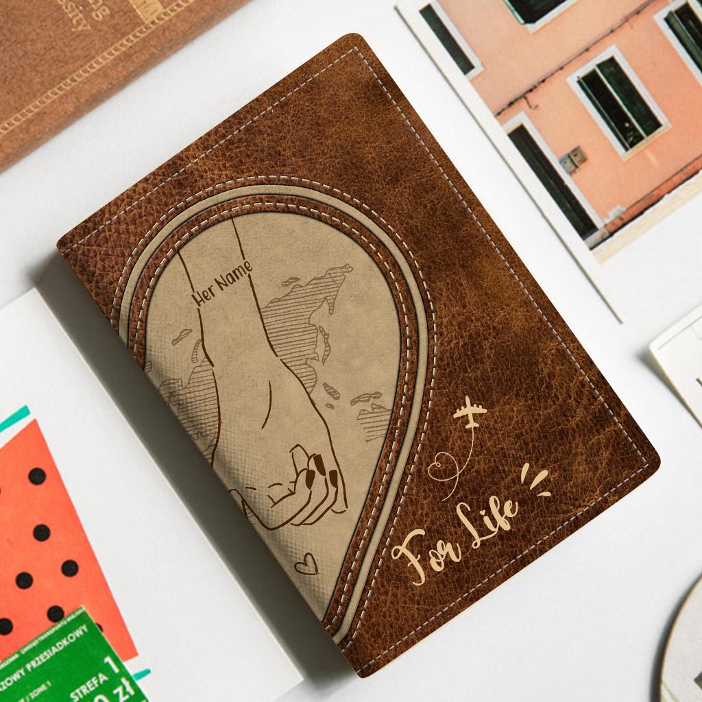 Partenaires de voyage pour la vie - Porte-passeport personnalisé pour couple