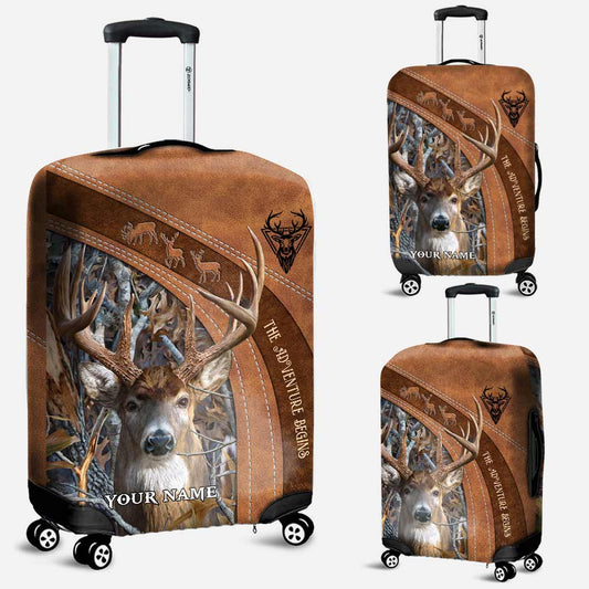 L'aventure commence - Housse de bagage de chasse personnalisée avec imprimé motif cuir