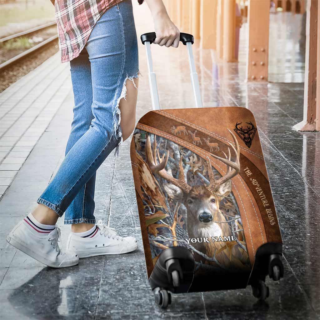 L'aventure commence - Housse de bagage de chasse personnalisée avec imprimé motif cuir
