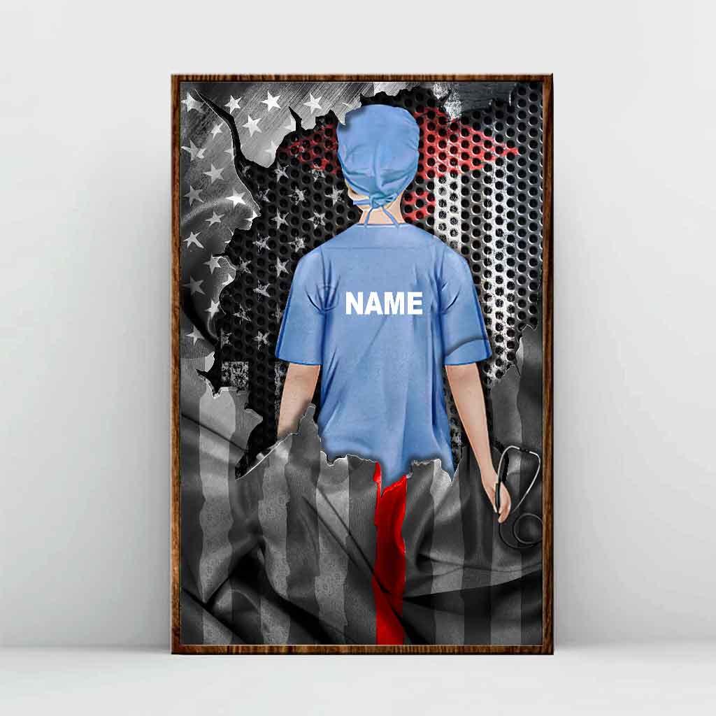 Drapeau d'honneur pour les infirmières - Affiche personnalisée pour infirmières avec motif imprimé