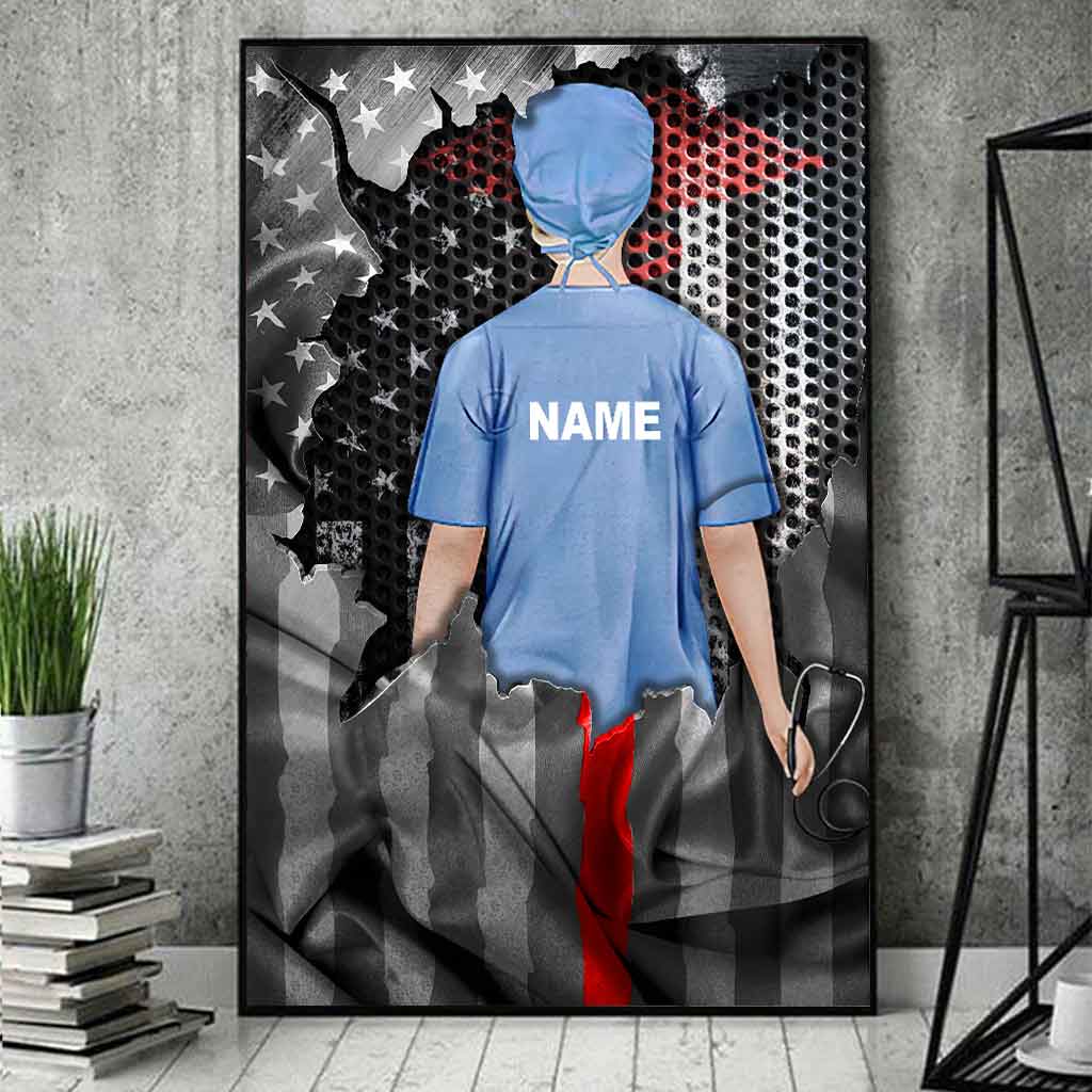 Drapeau d'honneur pour les infirmières - Affiche personnalisée pour infirmières avec motif imprimé