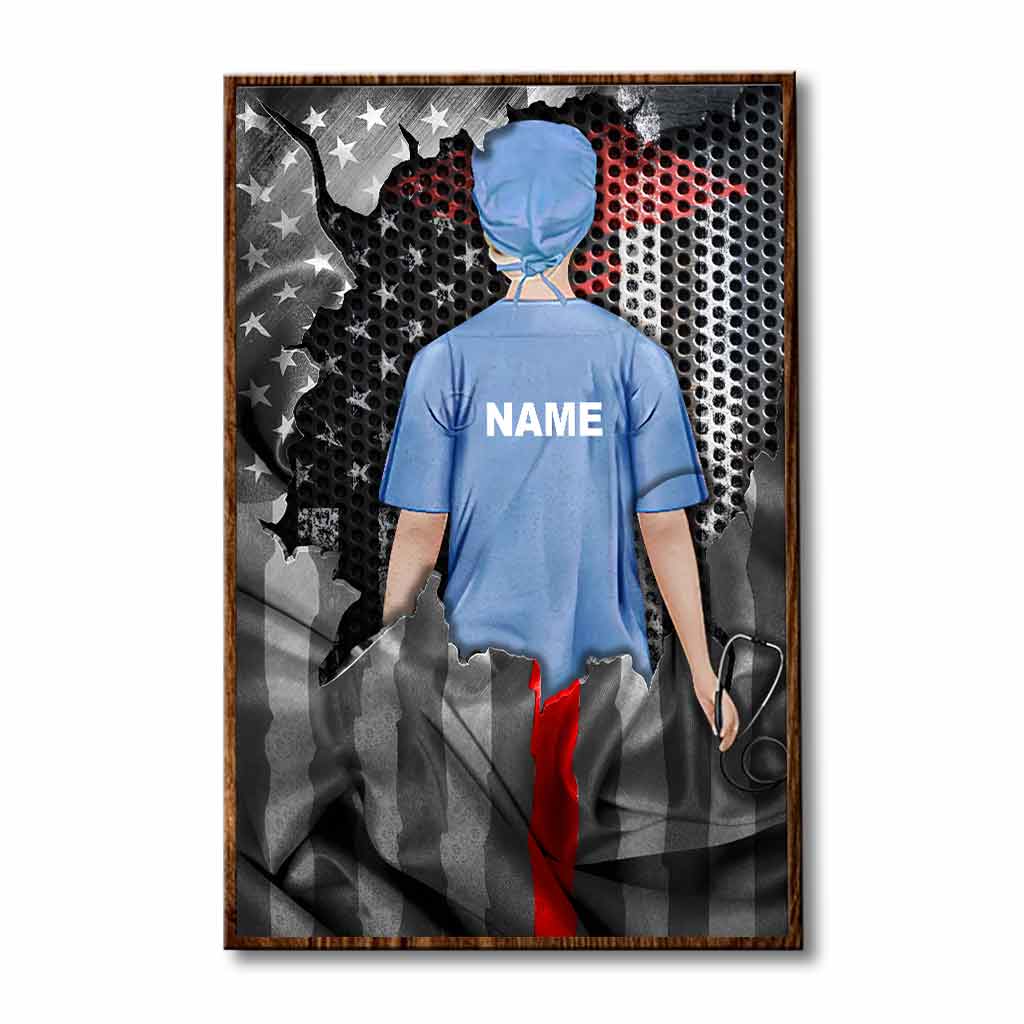 Drapeau d'honneur pour les infirmières - Affiche personnalisée pour infirmières avec motif imprimé