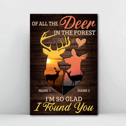 De tous les cerfs de la forêt - Affiche de chasse personnalisée