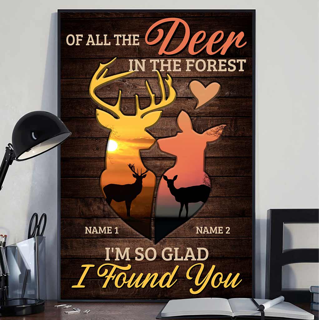De tous les cerfs de la forêt - Affiche de chasse personnalisée